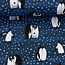 Tricot oeko-tex - arctic dark blue pinguin