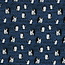 Tricot oeko-tex - arctic dark blue pinguin