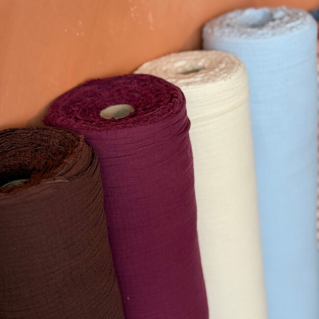 De Stoffenkamer Double Gauze Tetra sky