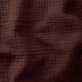 De Stoffenkamer Double Gauze Tetra cacao