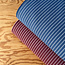 Wrinkle Cotton  stripes - burgundy