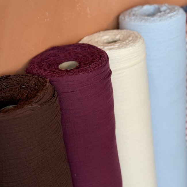 De Stoffenkamer Double Gauze Tetra cacao