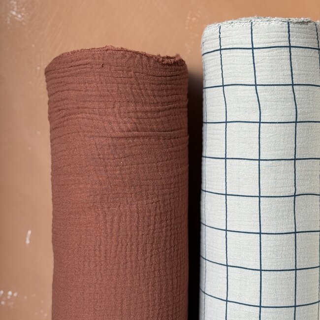 De Stoffenkamer Double Gauze Tetra toffee