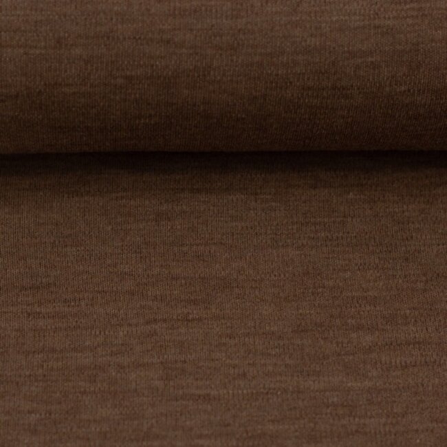 COUPON - 75 cm - Merino Wol tricot - taupe