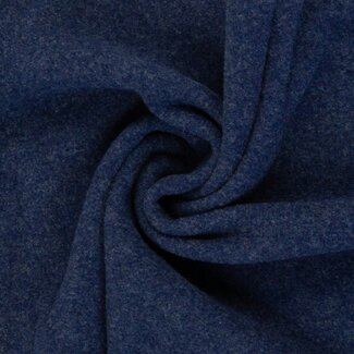 Merino Wol Fleece - navy
