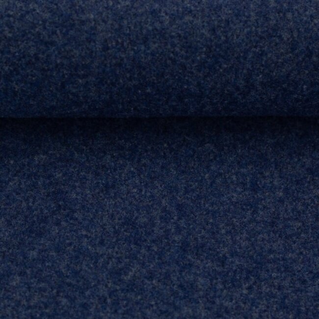 Merino Wol Fleece - navy