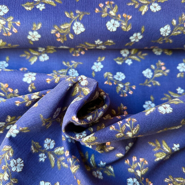 Babyrib flower branches indigo