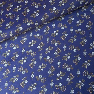 Babyrib flower branches indigo