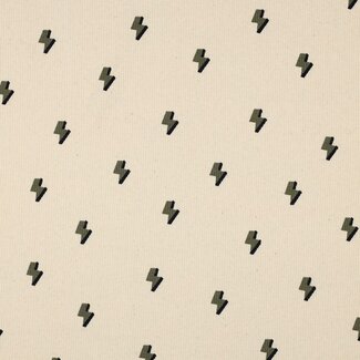 Ribbed tricot - creamy naturel lightning