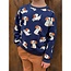 De Stoffenkamer Soft Sweater navy dogs