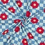 De Stoffenkamer Soft Sweater checker flowers