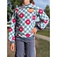 De Stoffenkamer Soft Sweater checker flowers