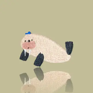 hejpatches Strijkapplicatie walrus