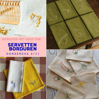 Workshop Servetten Borduren do. 6/11