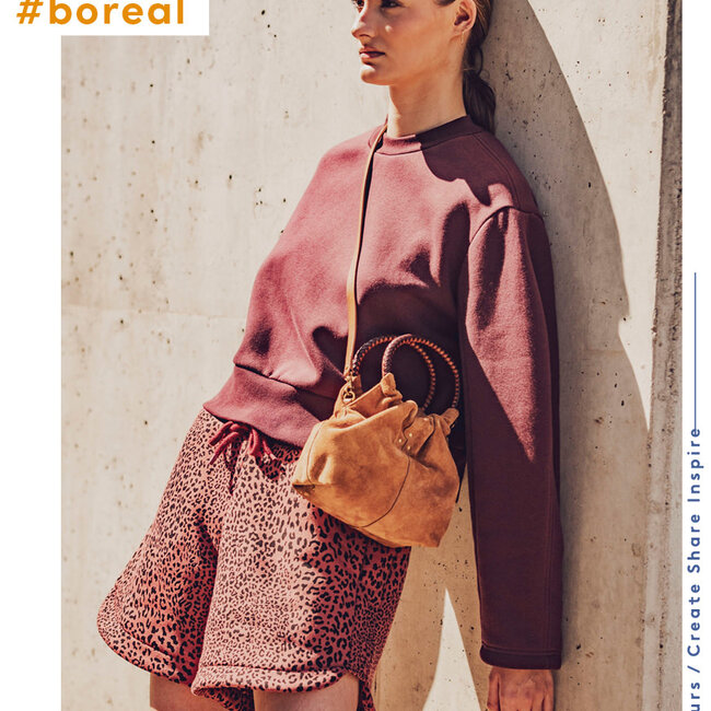 Fibre Mood Fine Raincoat Ripstop waterproof - maroon leopard