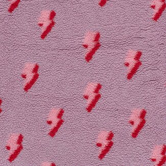 De Stoffenkamer Teddy lila lightning