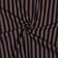 Cotton - Stripes yarn dyed navy/camel