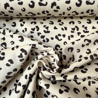 Babyrib leopard offwhite