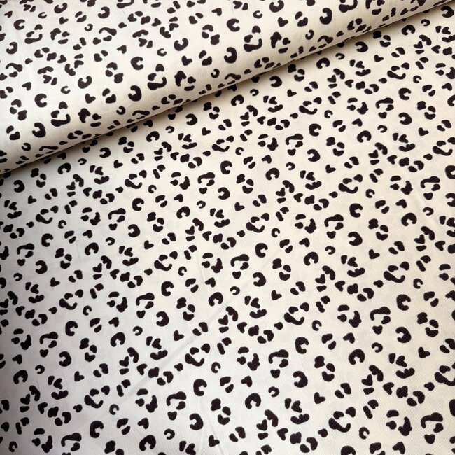 Babyrib leopard offwhite