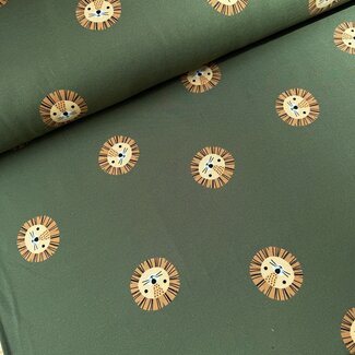 French Terry Sweater - lions green