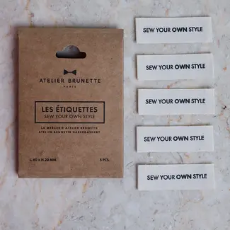 Atelier Brunette Labels 5stuks - Sew your own style