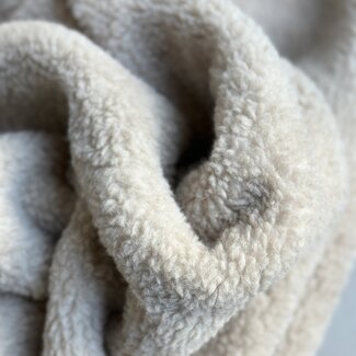 De Stoffenkamer WOOL Teddy sherpa - sand