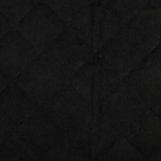 Waterproof Quilted Babyrib  - black
