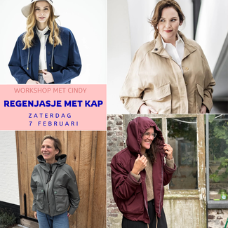 Workshop regenjasje met kap dames Za. 7/02