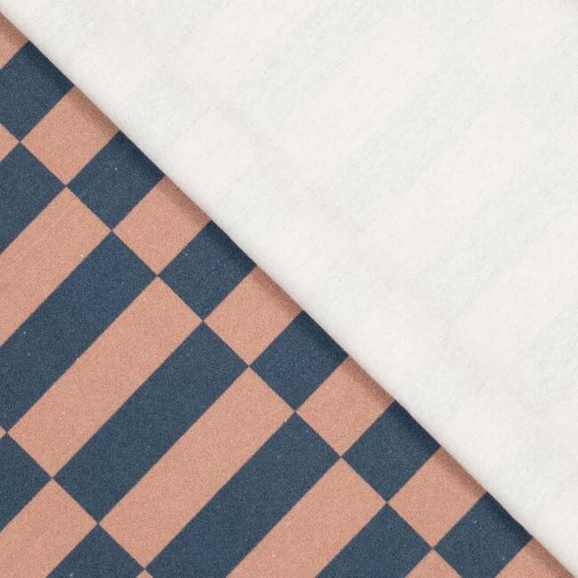 Nerida Hansen Canvas cotton checks blue/brown