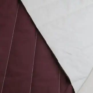 MeterMeter Stepped Ripstop Casey Quilt - wine / buff