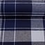 De Stoffenkamer Soft cotton Flanel - checks dark/light blue