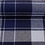 De Stoffenkamer Soft cotton Flanel - checks dark/light blue