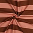 De Stoffenkamer Stevige katoen  Canvas wide stripes - salmon/caramel