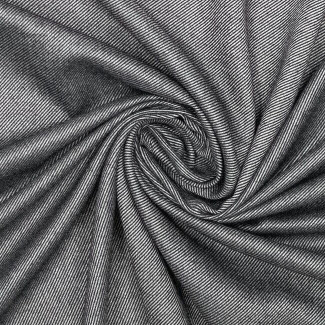 Fibre Mood Bamboo Pantalon diagonal lines - grey