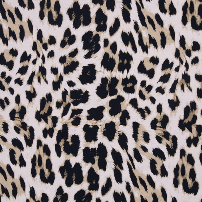 French Terry Sweater - leopard golden