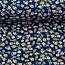 Tricot mini flowers denimblue