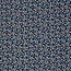 Tricot mini flowers denimblue