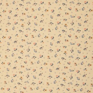 Tricot mini flowers creamy vanilla