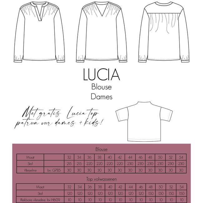 Bel’Etoile Lucia Blouse dames (met gratis Lucia top)