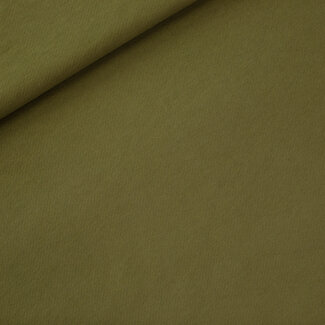 See You At Six COUPON 0,55m - SYAS French Terry UNI HEAVY 3 draads turfmosgroen