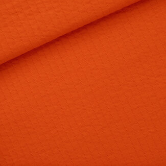 See You At Six SYAS Matelassé Tricot streep Effen vlamrood