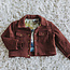 See You At Six COUPON - 1m10 - SYAS Matelassé Tricot Streep Effen Rum Rozijn Bruin