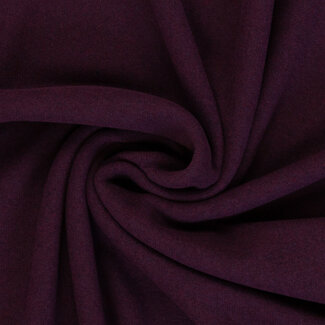 Soft Cotton Knit - dark purple aubergine