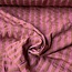 Seersucker Cotton mix - mid  Stripes rusty pink / camel