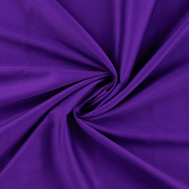 Pure Cotton - Satijn - bright aubergine