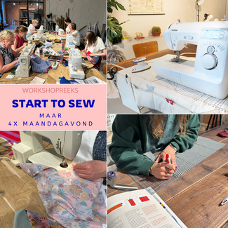 Workshop Start To Sew MAART- 4 avonden