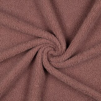 De Stoffenkamer COUPON - 95 cm - Teddy Fleece - blush