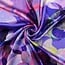 FEEST - Satin Viscose purple flowers