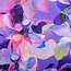 FEEST - Satin Viscose purple flowers