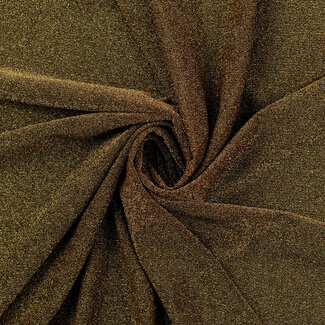 De Stoffenkamer FEEST - Tricot glitter black goud